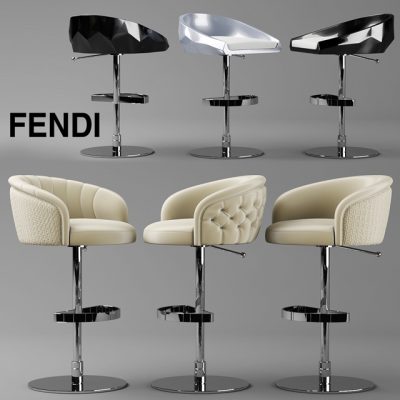 Fendi Bar Chair 3D Model
