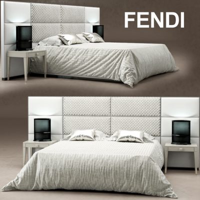 Fendi Casa Regent Bed 3D Model