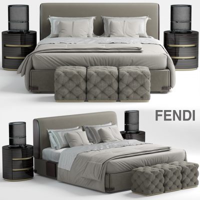 Fendi Soho Bed 3D Model
