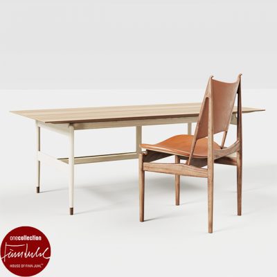 Finn Juhl Kaufman And Egyptian Table & Chair 3D Model