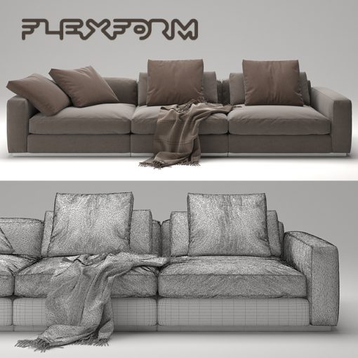 Flexform Beauty Sofa 3D Model 3