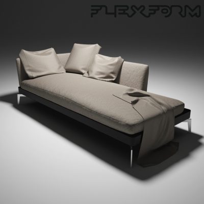 Flexform Feel Good Lounge Chaise 3D Model