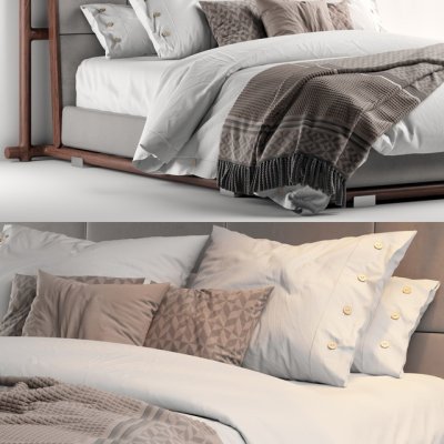 Flexform MOOD Icaro Bed 3D model