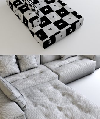 Frigerio Cooper Sofa 3D Model 2