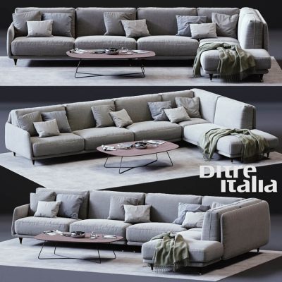 Ditre Italia ELLIOT Corner Sofa 3D Model