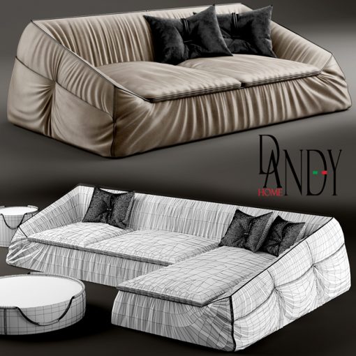 Gamma Arredamenti Divan Suite Sofa 3D Model 4