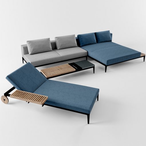 Gloster Grid Sofa Set 3D Model 2