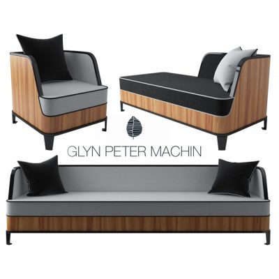 Glyn Peter Machin Sofa Set 3D Model