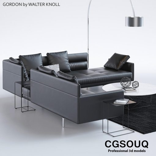 Gordon by Walter Knoll Sofa 3D model 2