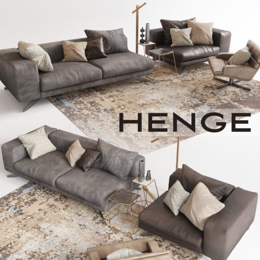 Henge X-One Sofa Set 3D Model
