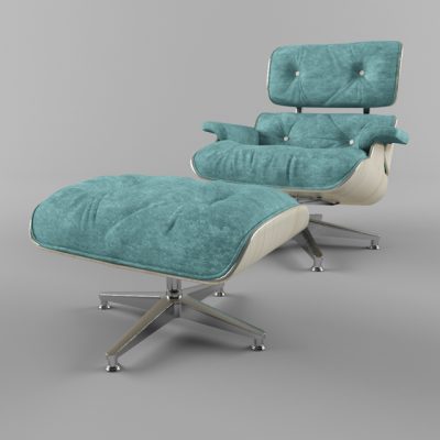Herman Miller Eames Lounge Chair 3D Model