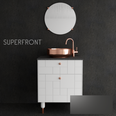 Ikea Copper Superfront Chest of Drawer 3D Model