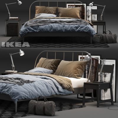 Ikea Kopardal Bed 3D Model