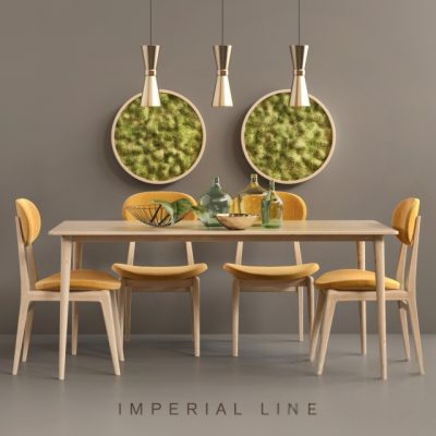 Imperial Line Table & Chair 3D Model