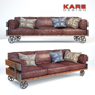 Kare Design Railway Sofa 3D Model