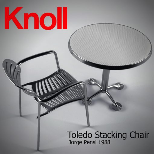 Knoll Toledo Table & Chair 3D Model