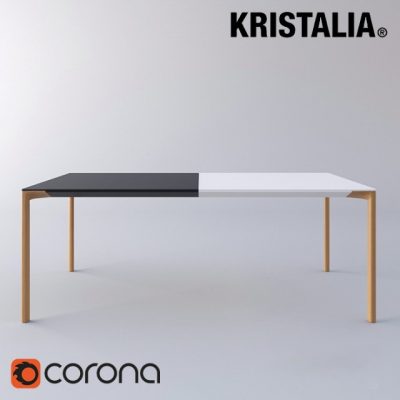 Kristalia Boiacca Wood Table 3D Model