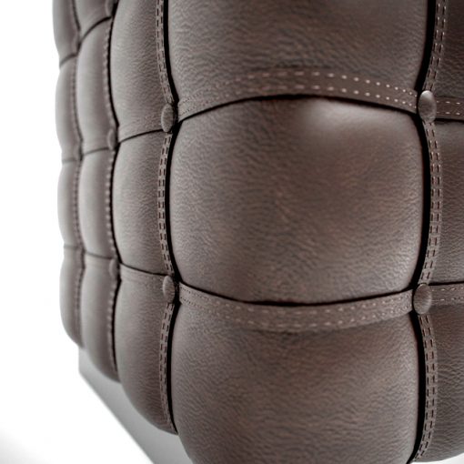 Leather Ottoman 3D Model 2
