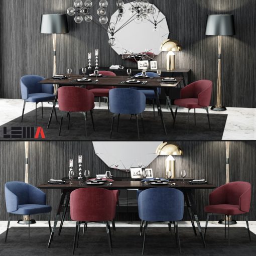 Lema Bea Table and Chair 3D Model