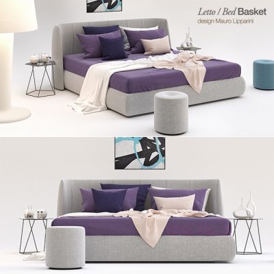 Letto Basket Bed 3D Model