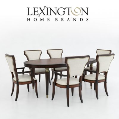 Lexington Drake Table & Seneca Chair 3D Model