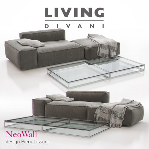 Living Divani NeoWall Sofa 3D Model 2