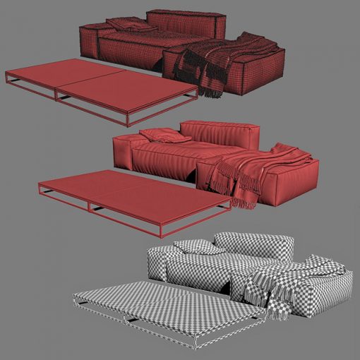 Living Divani NeoWall Sofa 3D Model 3