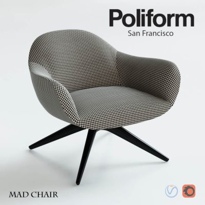 Poliform MAD CHAIR Armchair 3D model