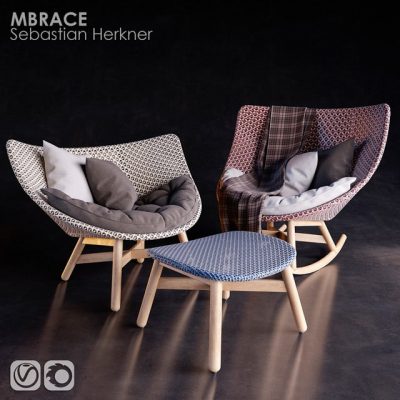 MBRACE Sebastian Herkner Chair 3D Model