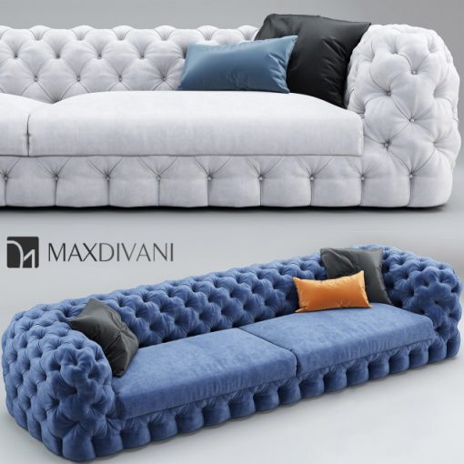 MaxDivani Autografo Tufted Sofa 3D Model