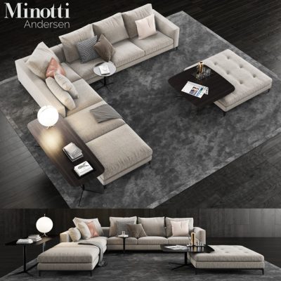 Minotti Andersen Sofa 3D Model