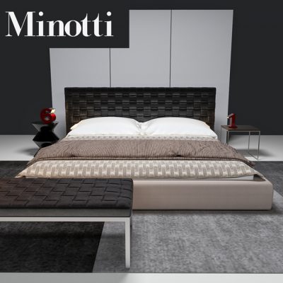 Minotti Bartlett Bed 3D Model