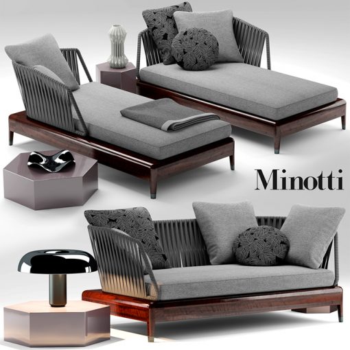 Minotti Indiana Sofa 3D Model 2