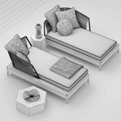 Minotti Indiana Sofa 3D Model 5