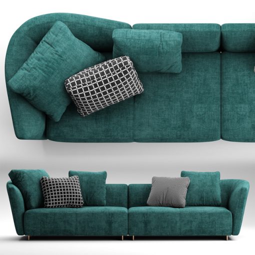 Minotti Lounge Sofa 3D Model 2