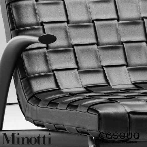 Minotti Pasmore Armchair 3D model (2)