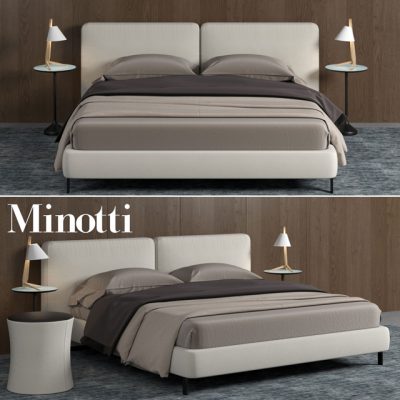 Minotti Tatlin Cover Bed 3D Model
