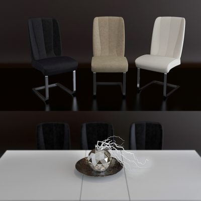Mobi Dining Rooms – Morokko Table & Chair Set-01 3D Model