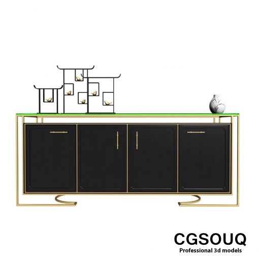 Modern Sideboard and Chest of drawer 3D model (3)