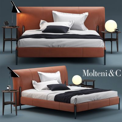 Molteni & C Nicks Bed 3D Model