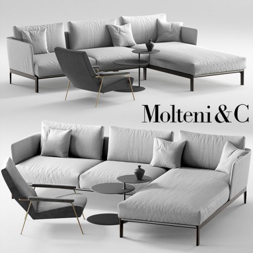 Molteni&C Chelsea Corner Sofa 3D Model