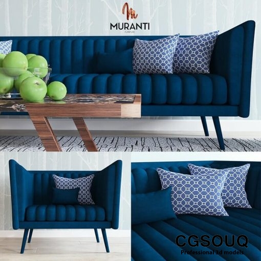 Muranti sofa 3D model 2