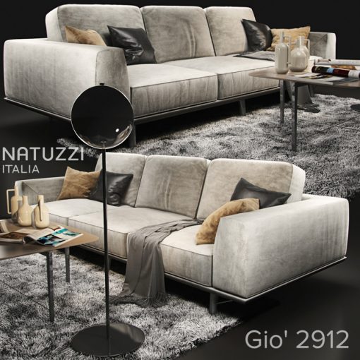 Natuzzi Gio 2912 Sofa 3D Model