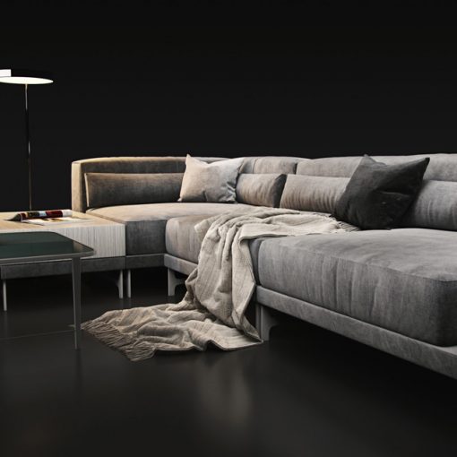 Natuzzi Ido 2994 Sofa Set 3D Model 3