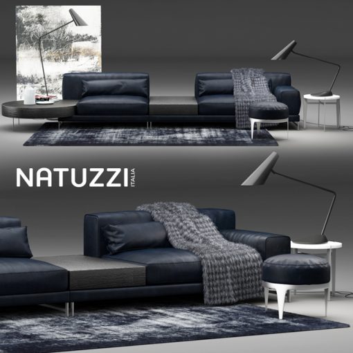 Natuzzi Ido Sofa Set 3D Model