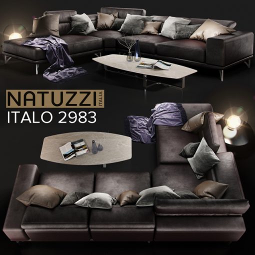 Natuzzi Italo 2983 Sofa 3D Model