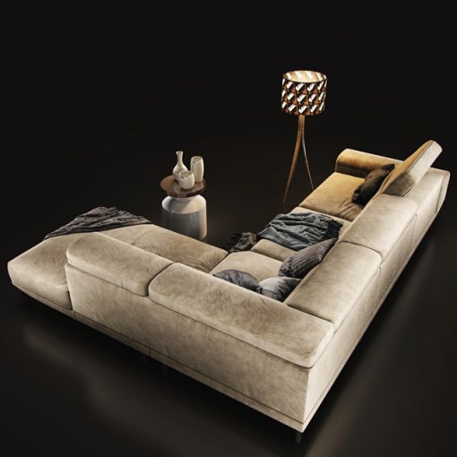 Natuzzi Italo 2983 Sofa Set 3D Model 7