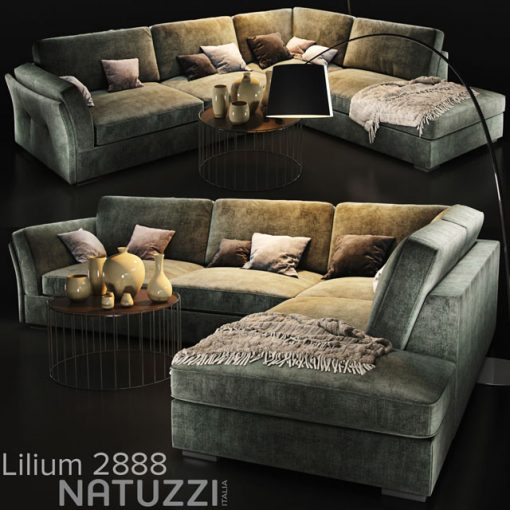 Natuzzi Lilium 2888 Sofa Set 3D Model