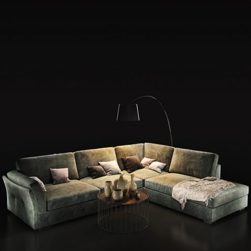Natuzzi Lilium 2888 Sofa Set 3D Model 6