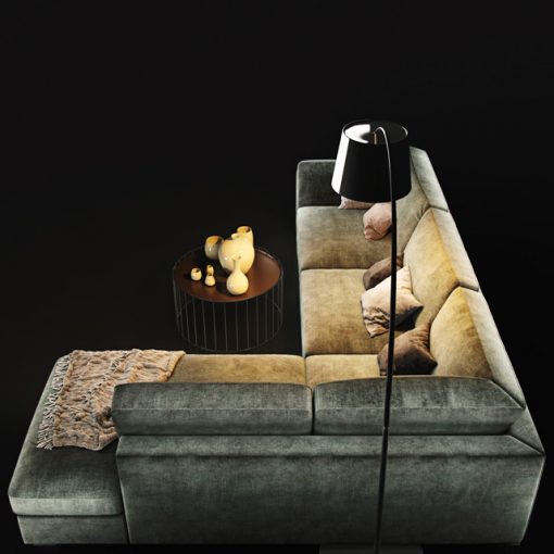 Natuzzi Lilium 2888 Sofa Set 3D Model 7